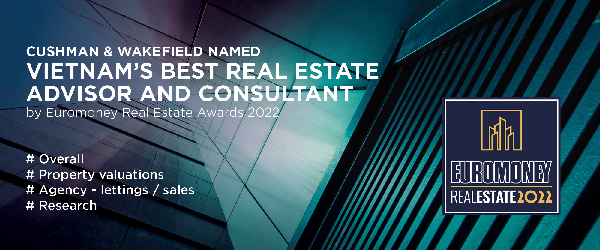Cushman & Wakefield Vietnam Named Best Real Estate Advisor And Consultant By Euromoney